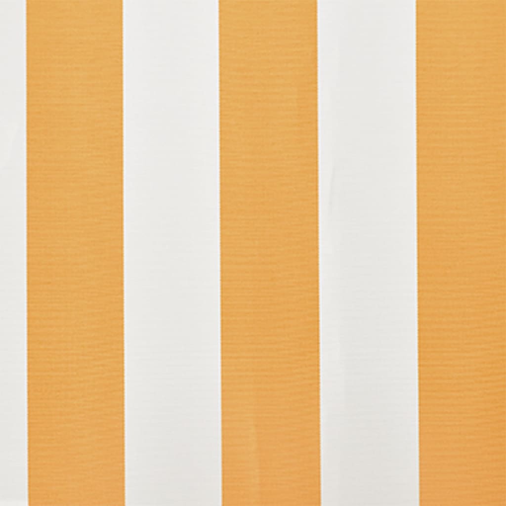 Luifeldoek 4X3 M Canvas Zonnebloem 400 x 300 cm Geel en wit