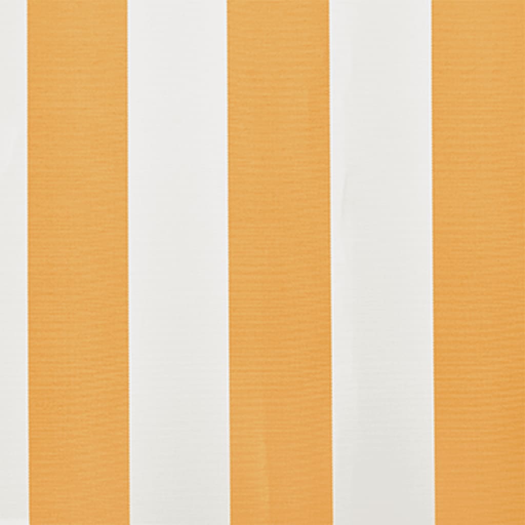 Luifeldoek 6X3 M Canvas Zonnebloem 600 x 300 cm Geel en wit