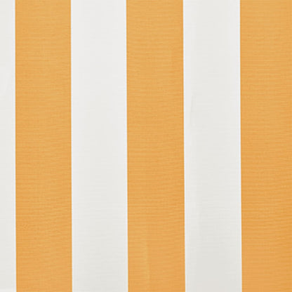 Luifeldoek 6X3 M Canvas Zonnebloem 600 x 300 cm Geel en wit