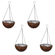 Hangbak Wilgenhout Met Voering En Ketting 4 Stuks