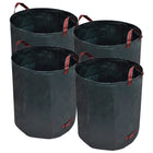 Tuinafvalzak 272L 67x76 cm donkergroen 4 stuks