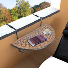 Balkontafel hangend mozaïek 76x38 cm terracotta