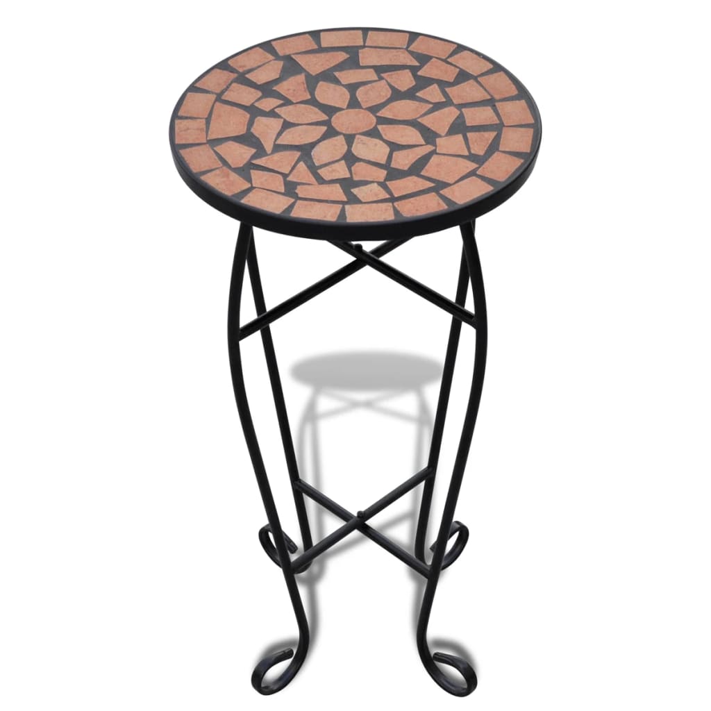 Bijzeltafel Mozaïek Kleurig 1 Terracotta