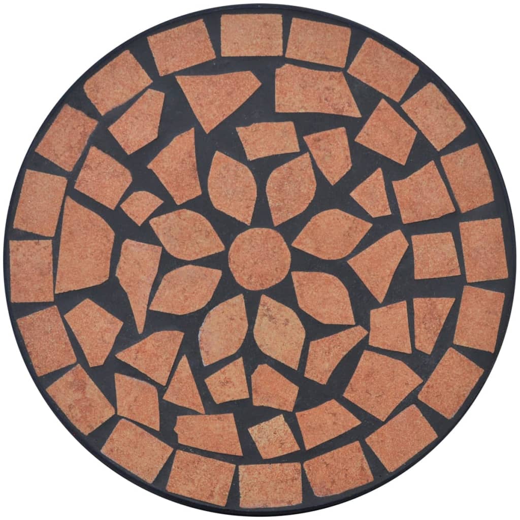 Bijzeltafel Mozaïek Kleurig 1 Terracotta