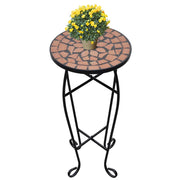 Bijzettafel mozaïek 30x60 cm terracotta