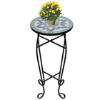 Bijzettafel mozaïek 30x60 cm groen wit