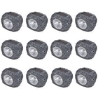 Buitenlamp steenvormig 12 stuks solar grijs