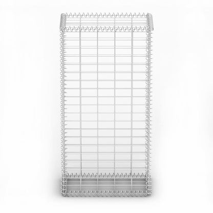 Schanskorf met deksels 100x50x30 cm gegalvaniseerd draad 100 x 50 x 30 cm