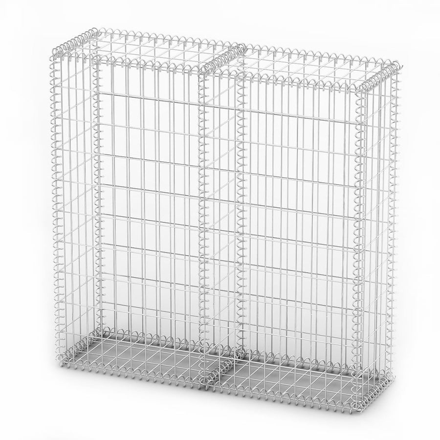 Schanskorf met deksels 100x100x30 cm gegalvaniseerd draad 100 x 100 x 30 cm