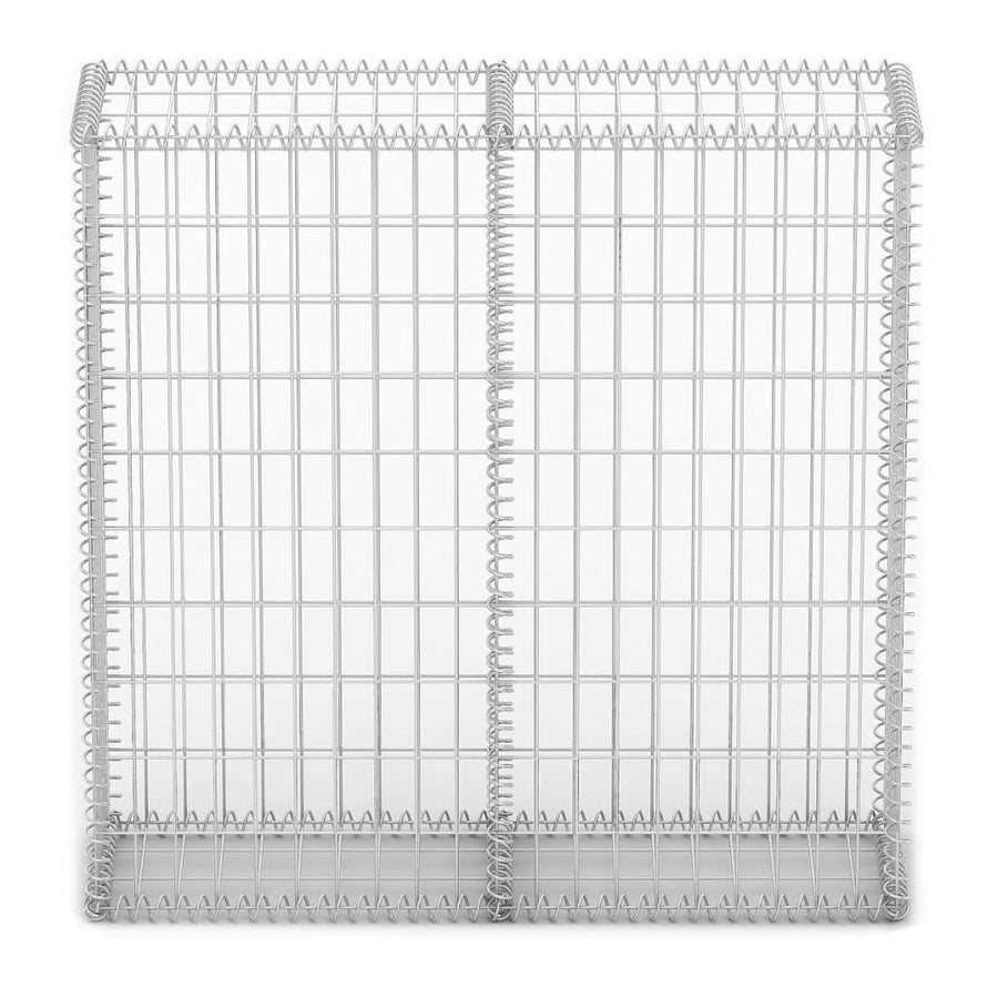 Schanskorf met deksels 100x100x30 cm gegalvaniseerd draad 100 x 100 x 30 cm