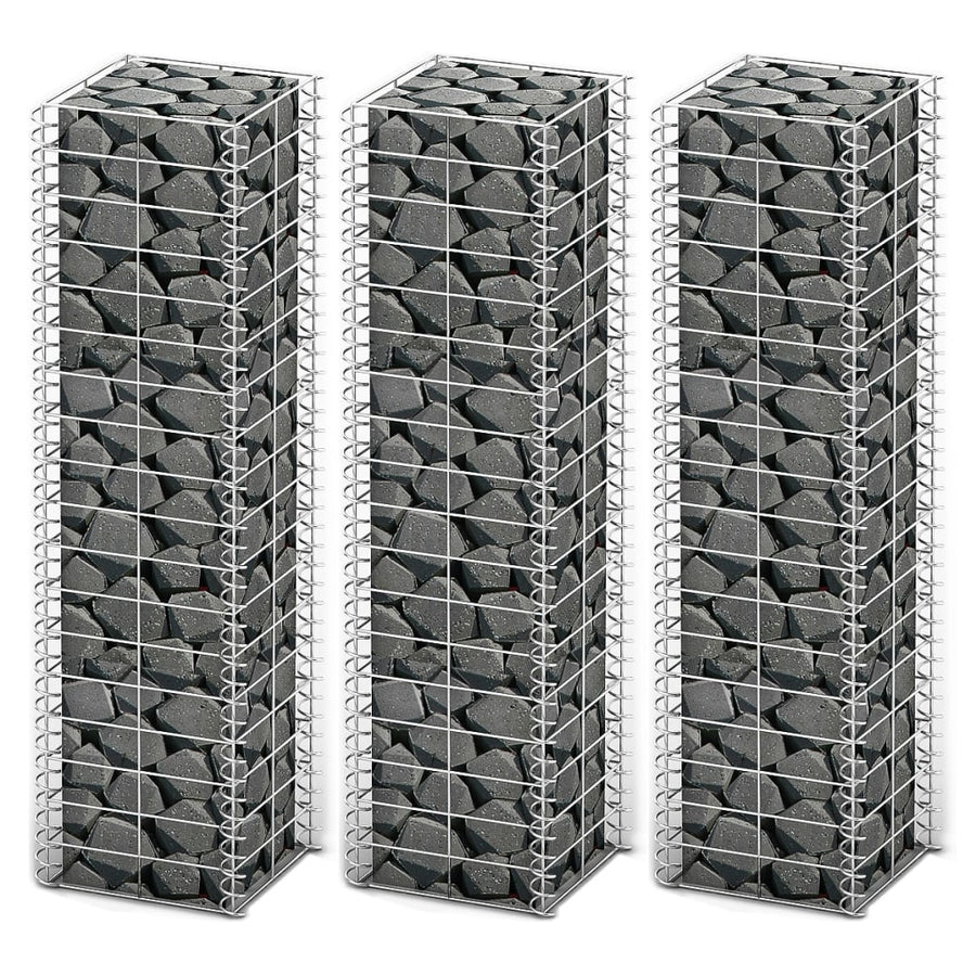 -Delige Schanskorfset Gegalvaniseerd Draad 25 x 25 x 100 cm
