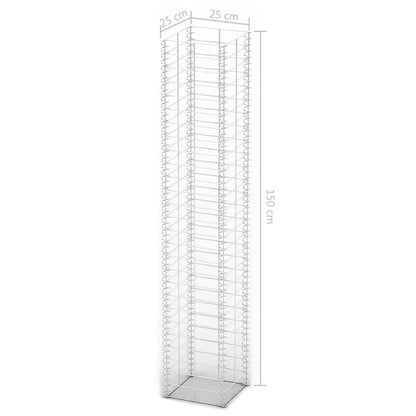 -Delige Schanskorfset Gegalvaniseerd Draad 25 x 25 x 150 cm