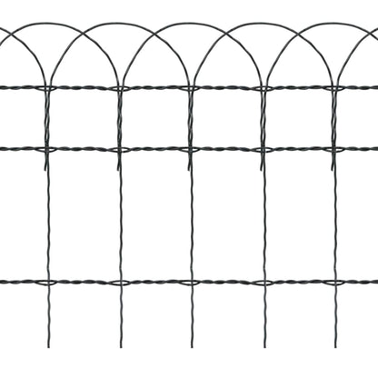 Borderafscheiding 0X0,4 M Gepoedercoat Ijzer 10 x 0.4 m