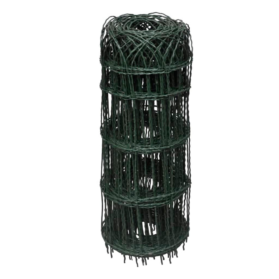 Borderafscheiding 10X0,65 M Gepoedercoat Ijzer 10 x 0.65 m Groen