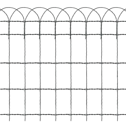 Borderafscheiding 25X0,65 M Gepoedercoat Ijzer 25 x 0.65 m