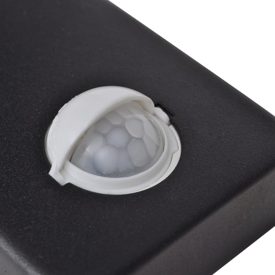 Wandlamp Met Sensor Led Cilindervormig Rvs Zwart
