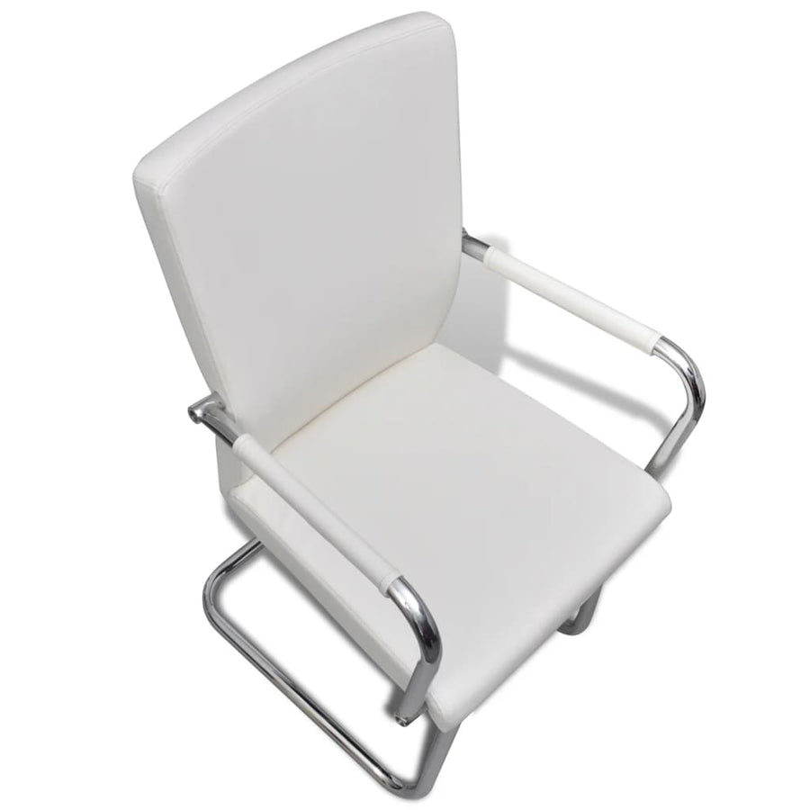Eetkamerstoelen Kunstleer 6 Wit