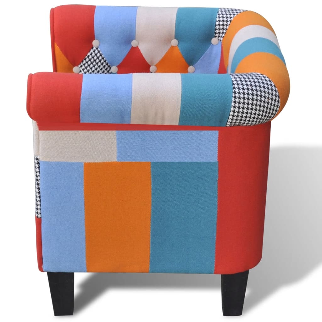 Fauteuil Met Stof Meerkleurig
