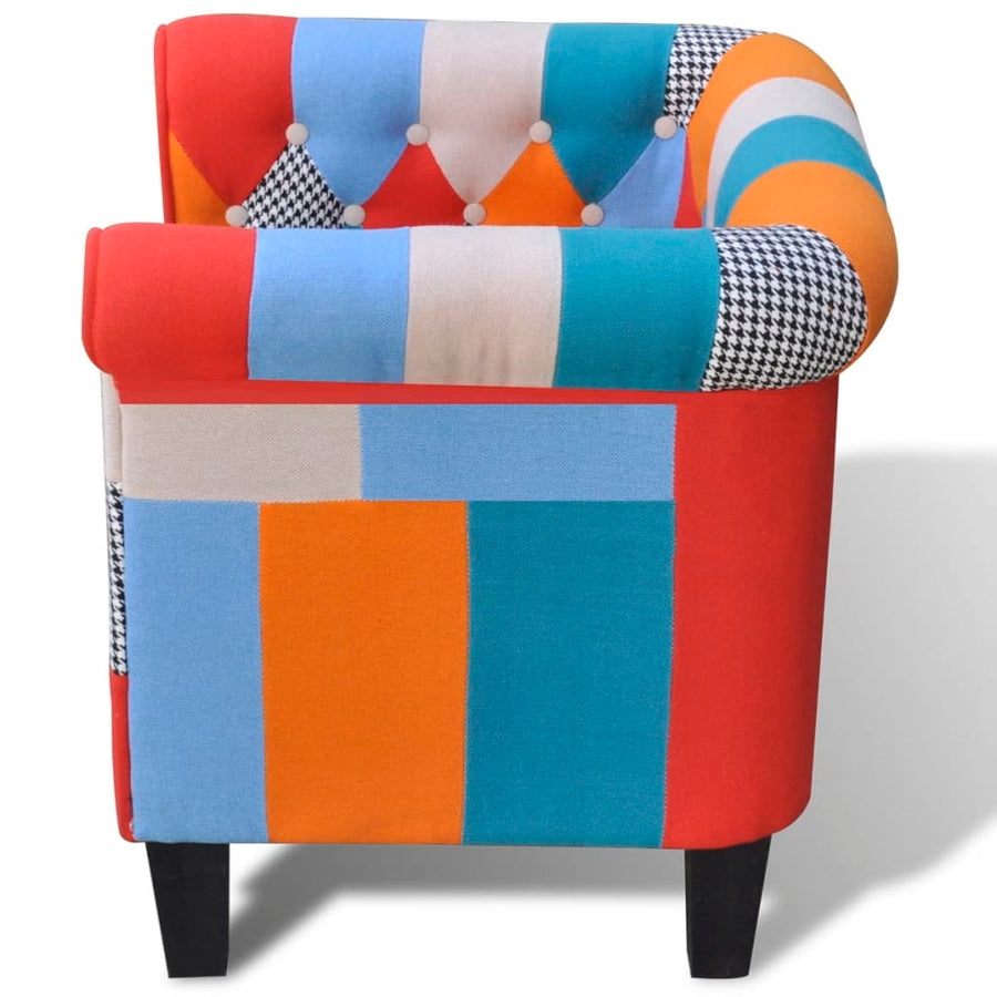 Fauteuil Met Stof Meerkleurig