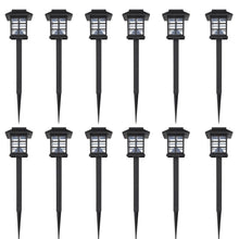 12-Delige Led-Tuinverlichtingsset Solar Met Pin 8,6X8,6X38 Cm