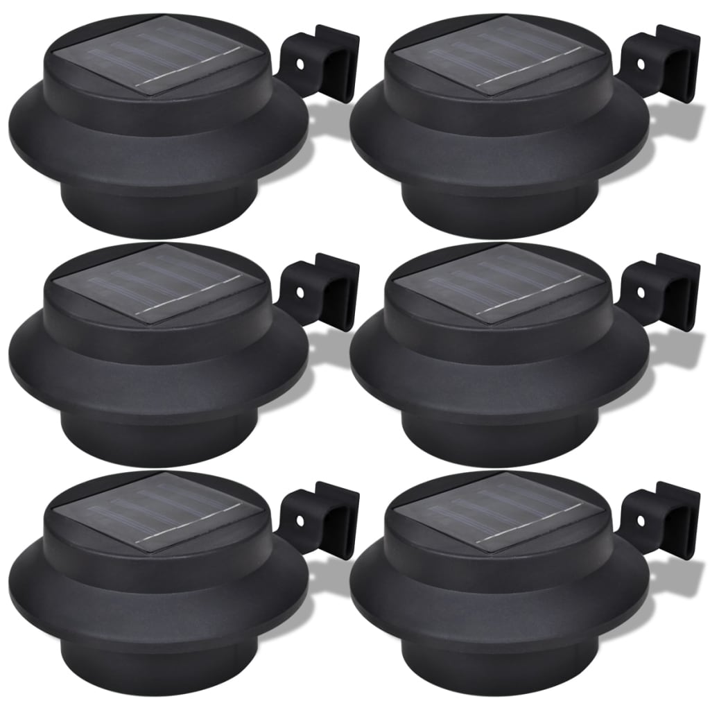 Solar Buitenlampset Stuks 6 Zwart