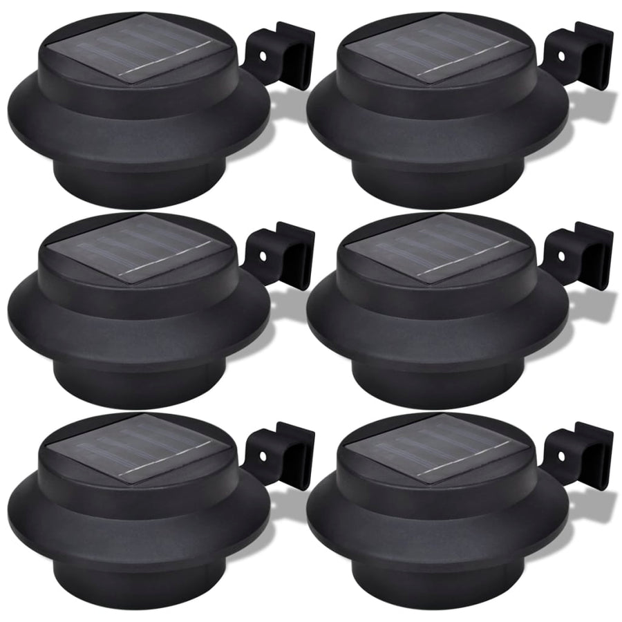 Solar Buitenlampset Stuks 6 Zwart