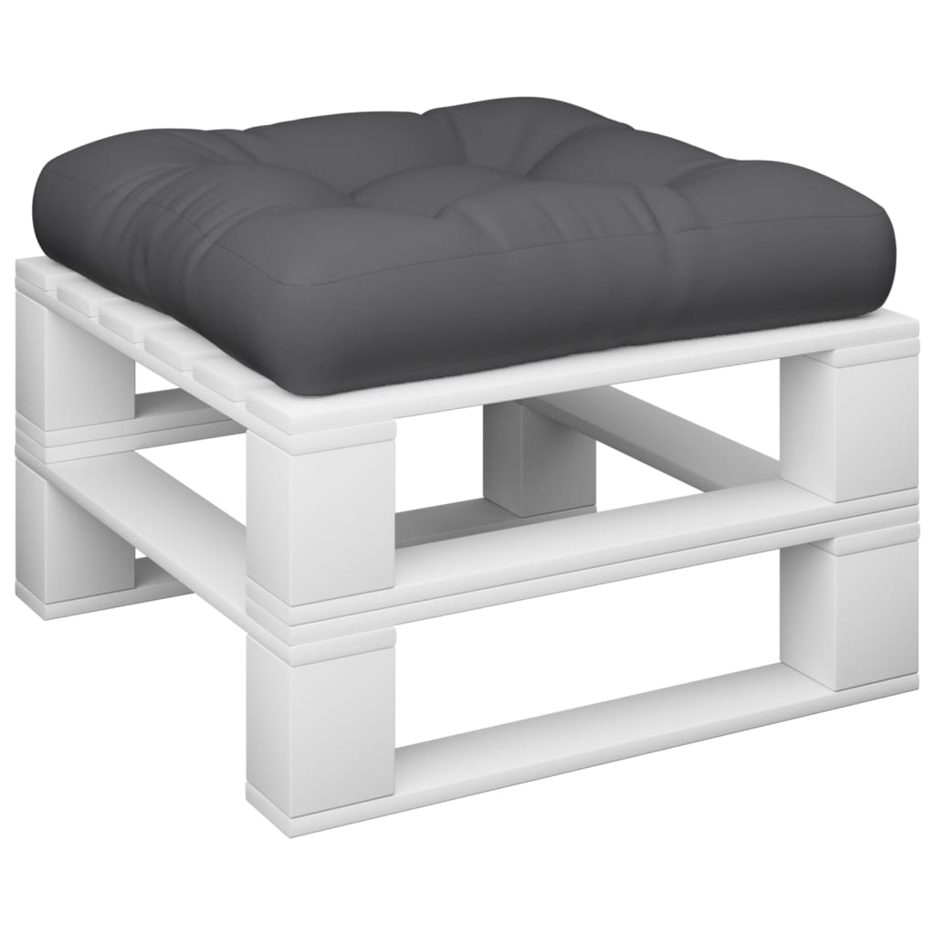 Palletkussen 50x50x12 cm stof grijs