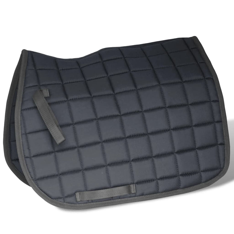 Echt lederen paardrijzadel 16" (5-in-1 set, ) 14 cm Zwart