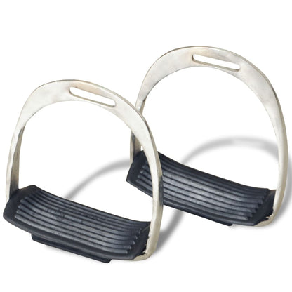 Echt lederen paardrijzadel 16" (5-in-1 set, ) 14 cm Zwart
