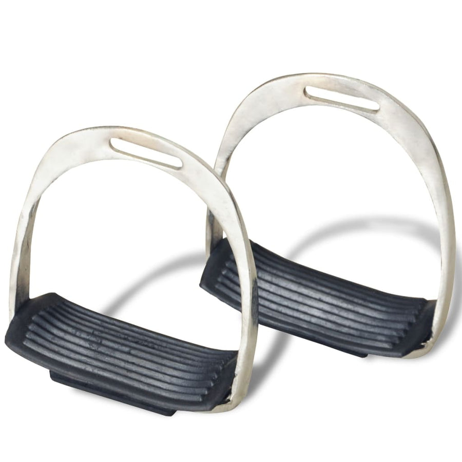 Echt lederen paardrijzadel 16" (5-in-1 set, ) 14 cm Zwart