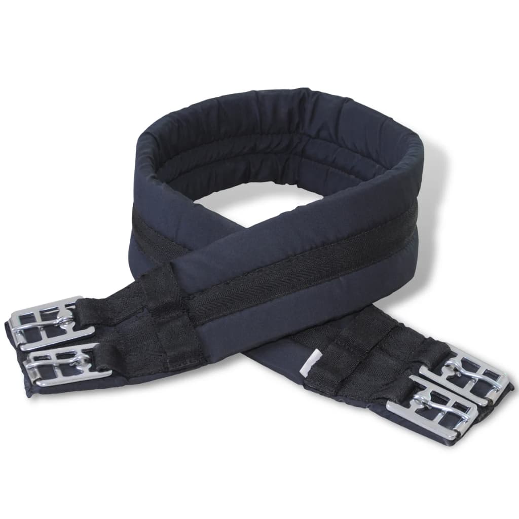 Echt lederen paardrijzadel 17,5" 12 cm (5-in-1 set, zwart) 12 cm Zwart