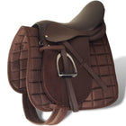 Real Leather Horse Riding Saddle 16" (5-in-1 Set) 14 cm