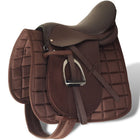 Horseback Riding Saddle 5-In-1 17.5'' Real Leather 12 cm