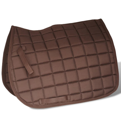 Paardrijzadel 5-in-1 17,5'' echt leer 12 cm Bruin