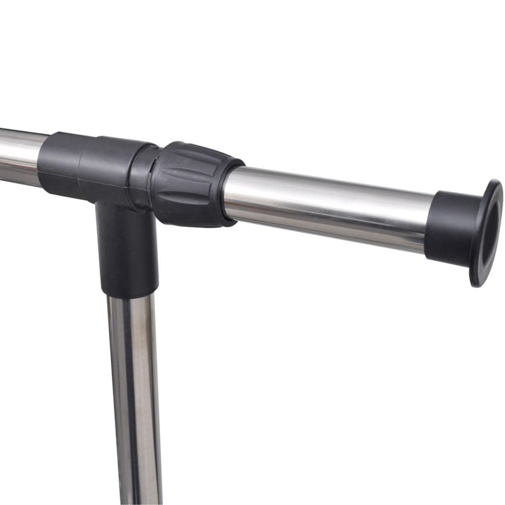 Kledingrekken Verstelbaar Met Ophangrail Zwart 1 2 1 kledingroede