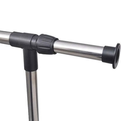 Kledingrekken Verstelbaar Met Ophangrail Zwart 1 2 1 kledingroede