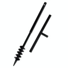 Auger with handle and screw head (double spiral) 80 mm (black)