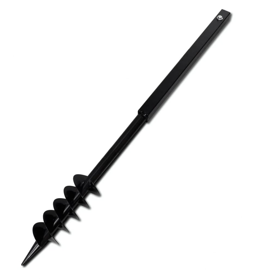 Grondboor Met Handvat En Schroefkop (Dubbele Schroef) 80 Mm (Zwart)