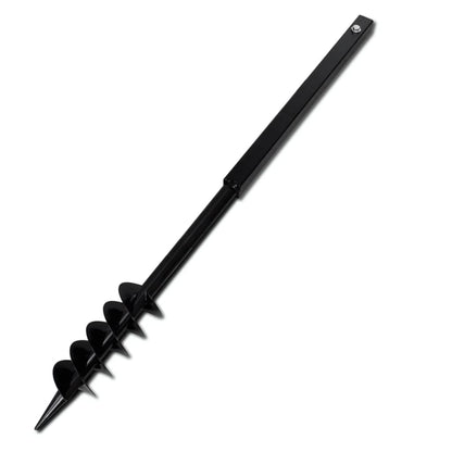 Grondboor Met Handvat En Schroefkop (Dubbele Schroef) (Zwart) 80 mm