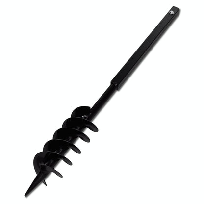 Grondboor met handvat en schroefkop (dubbele schroef) 100 mm (zwart) 100 mm