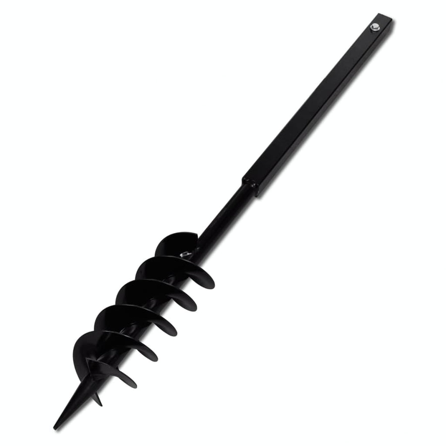 Grondboor met handvat en schroefkop (dubbele schroef) 100 mm (zwart) 100 mm