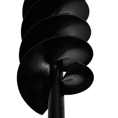 Grondboor met handvat en schroefkop (dubbele schroef) 100 mm (zwart) 100 mm