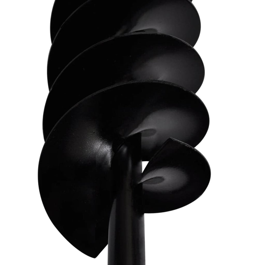 Grondboor met handvat en schroefkop (dubbele schroef) 100 mm (zwart) 100 mm