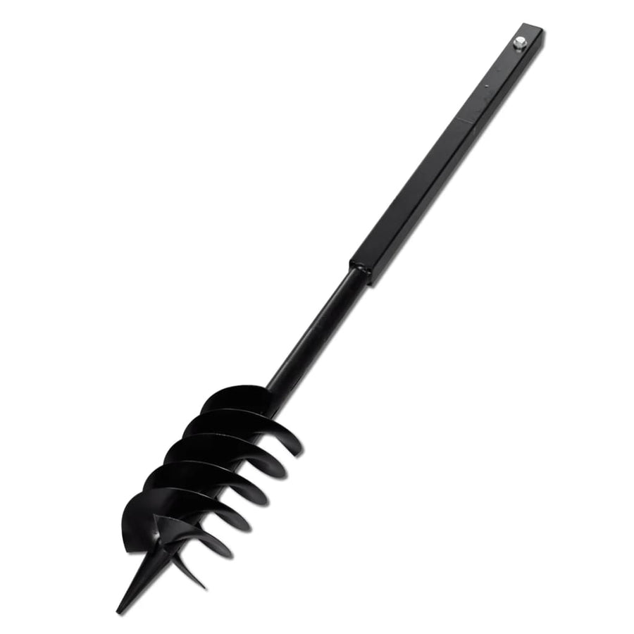 Grondboor met handvat en schroefkop (dubbele schroef) 120 mm (zwart) 120 mm