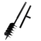 Auger with handle and screw head 150 mm (black)
