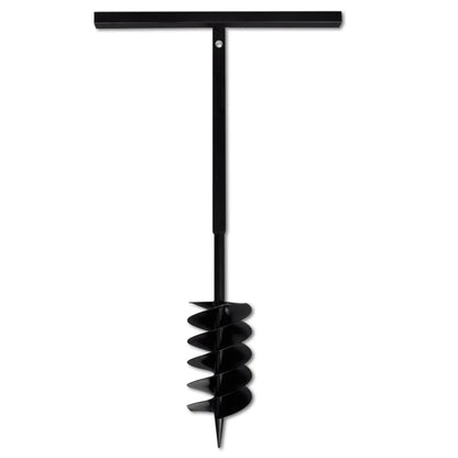 Grondboor met handvat en schroefkop 150 mm (zwart) 150 mm
