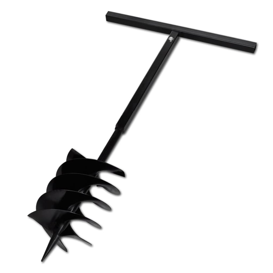 Grondboor Met Handvat En Schroefkop (Dubbele Schroef) 80 Mm (Zwart)