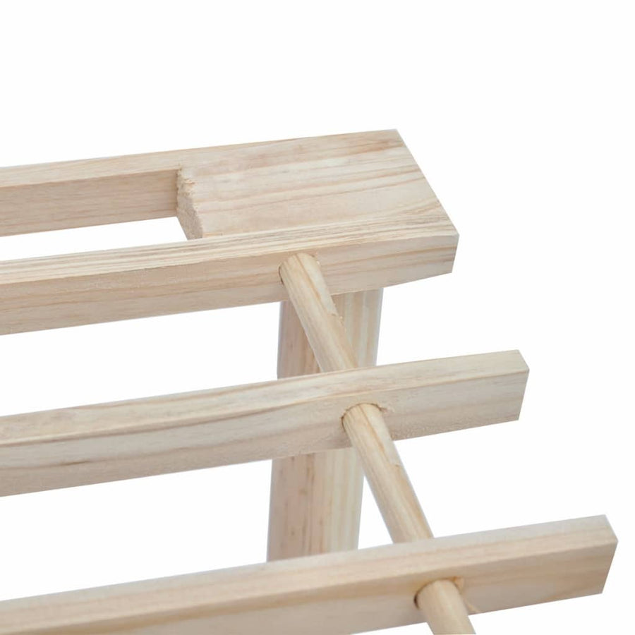 Schoenenrekken Met 3 Schappen Massief Vurenhout 1 2 74 x 26 x 48.5 cm