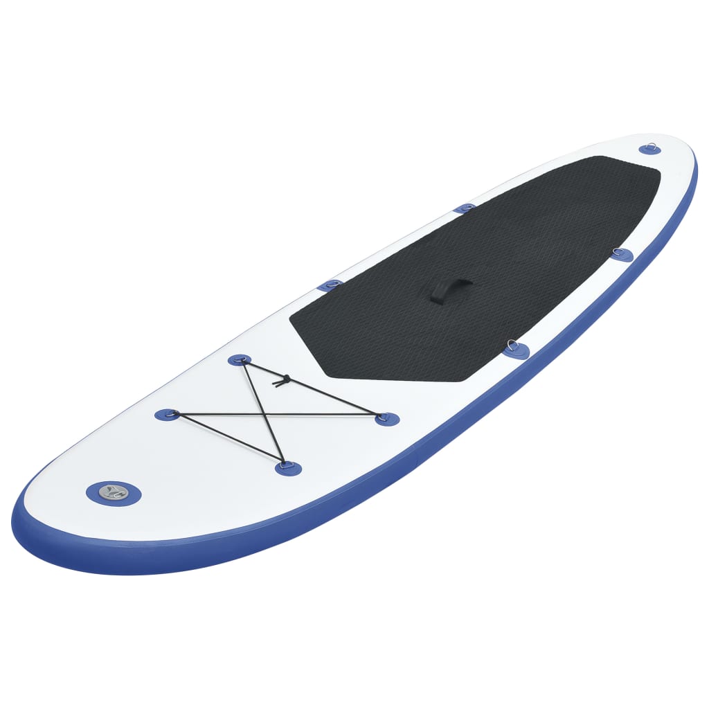 Stand Up Paddleboardset Opblaasbaar En Wit 330 x 72 x 10 cm Blauw