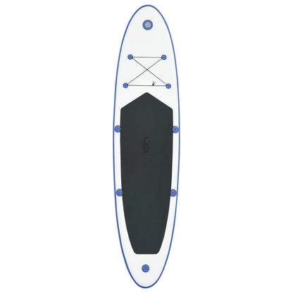 Stand Up Paddleboardset Opblaasbaar En Wit 330 x 72 x 10 cm Blauw